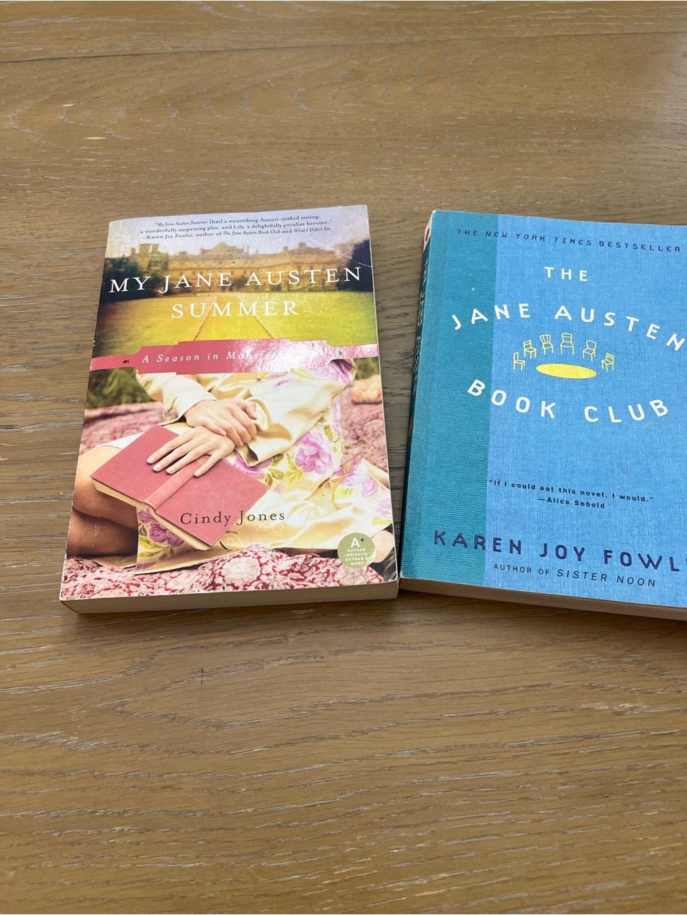 My Jane Austen Summer & The Jane Austen Book Club - Floral Pink and Teal Covers